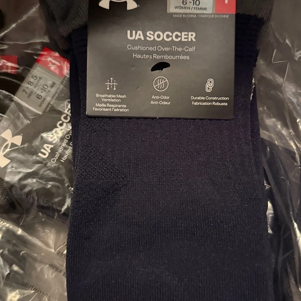 Under Armour Black Over-the-Calf Soccer Socks